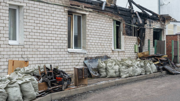 Professional Fire Damage Removal technician working in Lebanon, VA